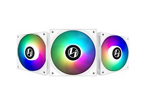 Cooler para Gabinete Lian Li ST120 White RGB 120mm Pack Com 03 Unid - ST120-3W