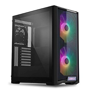 Gabinete Gamer Lian Li Lancool 215 X Black Laterais em Vidro Preto - Lancool 215 X Black