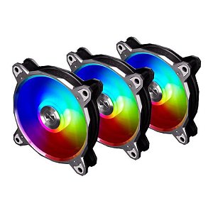 Cooler para Gabinete Lian Li Bora Digital Series Grey RGB 120mm Pack Com 03 Unid - BR DIGITAL-3R G