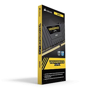 Memória Corsair Vengeance LPX Preta 16Gb (1x16Gb) 2400Mhz DDR4 - CMK16GX4M1A2400C16