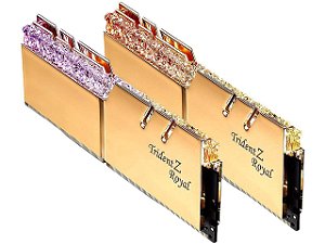 Memória G.Skill Trident Z Royal Gold 16GB (2x8Gb) DDR4 3600Mhz - F4-3600C18D-16GTRG