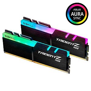 Memória G.Skill TridentZ RGB 16GB (2x8Gb) DDR4 3000Mhz - F4-3000C16D-16GTZR