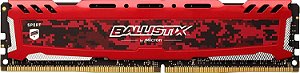Memória Crucial Ballistix Sport LT 4GB DDR4 2666MHz CL16 Vermelha - BLS4G4D26BFSE