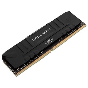Memória Crucial Ballistix 8GB DDR4 3000MHz CL15 Preta - BL8G30C15U4B