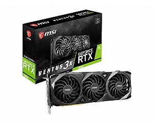 Placa de Vídeo MSI GeForce RTX 3090 VENTUS OC 3X 24GB GDDR6X 384Bits - 912-V388-016
