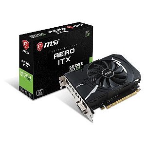 Placa de Vídeo MSI NVIDIA GeForce GTX 1050 AERO ITX 2GB OC 128-Bit 912-V809-2455