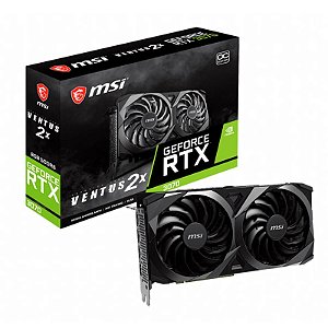Placa de Vídeo MSI GeForce RTX 3070 VENTUS 2X LHR 8GB GDDR6 256Bits - 912-V390-280