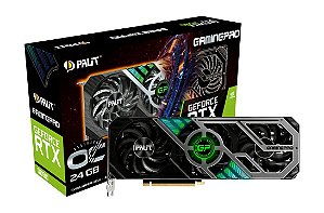 Placa de Vídeo PALIT GeForce RTX 3090 GamingPro OC 24GB GDDR6X 384bit - NED3090S19SB-132BA