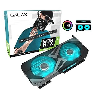 Placa de Vídeo GALAX GeForce RTX 3060 Ti EX (1-Click OC) LHR 8GB GDDR6 256Bits - 36ISL6MD1WTG