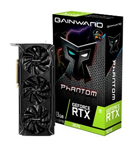 Placa de Vídeo Gainward GeForce RTX 3070 Phantom+ LHR 8GB GDDR6 256Bit - NE63070019P2-1040M
