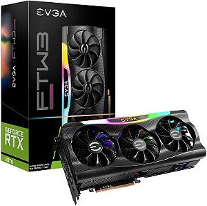 Placa de Video EVGA GeForce RTX 3070 FTW3 Ultra Gaming 8GB LHR GDDR6 256Bits - 08G-P5-3767-KL