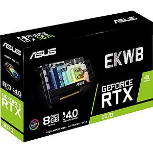 Placa de Video ASUS EKWB GeForce RTX 3070 8GB GDDR6 256Bits - RTX3070-8G-EK