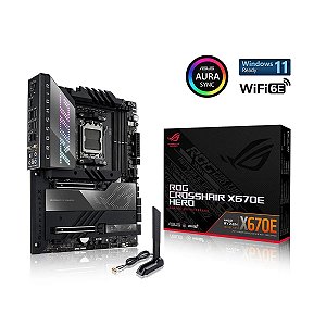 Placa Mãe ASUS ROG Crosshair X670E Hero DDR5 AM5 ATX