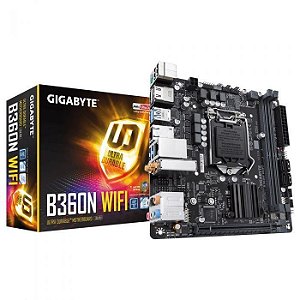 Placa Mãe Gigabyte B360N WIFI DDR4 AM4 Mini-ITX