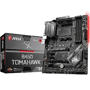 Placa Mãe MSI B450 TOMAHAWK DDR4 AM4 ATX