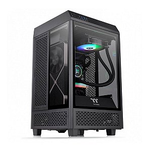Gabinete Thermaltake The Tower 100 Mini Preto Janela Lateral em Vidro Temperado - CA1R300S1WN00