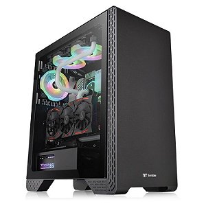 Gabinete Gamer Thermaltake S300 TG Lateral de vidro Temperado - CA-1P5-00M1WN-00
