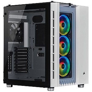 Gabinete Corsair 680X RGB White Vidro Temperado - CC-9011169-WW