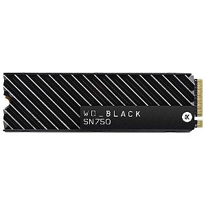 SSD 500GB WD Black SN750 c/Heatsink M.2 2280 3470MBs/2600MBs - WDS500G3XHC