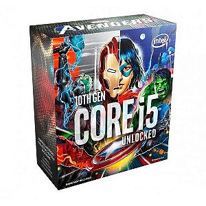 Processador Intel Core i5 10600KA 4.1GHz/4.8Ghz Avengers Edition Comet Lake 12MB Cache LGA 1200 - BX8070110600KA