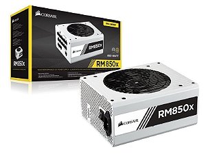 Fonte Corsair 850W 80 Plus Gold Modular Serie White RM850x - CP-9020156-WW