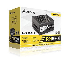 Fonte Corsair 650W 80 Plus Gold Modular RM650i - CP-9020081