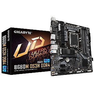 Placa Mãe Gigabyte B660M DS3H DDR4 LGA 1700 MATX