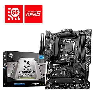 Placa Mãe MSI MAG B760 Tomahawk Wi-Fi DDR4 LGA 1700 ATX