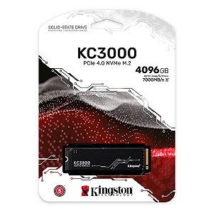 SSD 4TB Kingston Fury KC3000 2280 3D TLC NVMe - SKC3000D/4096G