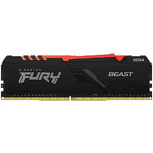 Memória Kingston Fury Beast RGB 32GB (1x32GB) DDR4 3200MHz CL16 - KF432C16BBA/32