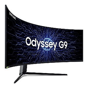 Monitor Curvo Samsung Odyssey G9 49" QHD 240Hz 1ms HDMI e DisplayPort HDR 1000 FreeSync Premium Ajuste de Altura - LC49G95TSSLXZD