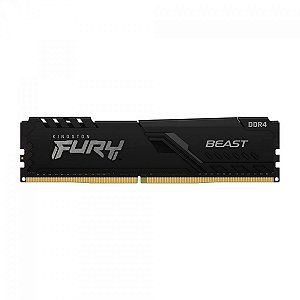 Memória Kingston Fury Beast Black 8GB (1x8GB) DDR4-3200MHz CL16 -  KF432C16BB/8