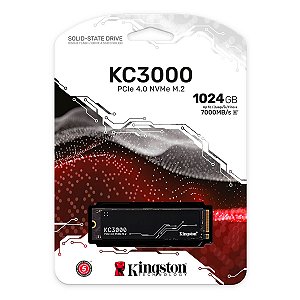 SSD 1TB Kingston Fury KC3000 2280 3D TLC NVMe -  SKC3000S/1024G