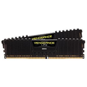 Memória Corsair Vengeance LPX Preta 64Gb (2x32Gb) 2666Mhz DDR4 - CMK64GX4M2A2666C16
