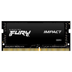 Memoria RAM para Notebook Kingston Fury Impact DDR4 16GB 2666MHZ - Preto KF426S15IB1/16