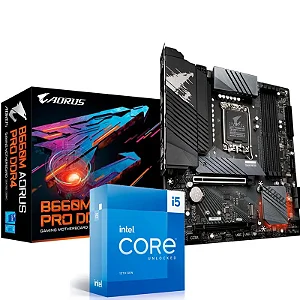 Kit Upgrade Intel Core I5 13600K + Placa Mãe Gigabyte B660M Aorus ...