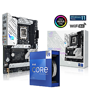 Kit Upgrade Intel Core I9 13900K + Placa Mãe ASUS ROG Strix B760-A Gaming Wi-Fi D4 DDR4 LGA 1700 ATX