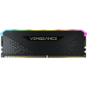 Memória Corsair Vengeance RGB RS 8GB (1X8Gb) 3600Mhz DDR4 Preta - CMG8GX4M1D3600C18