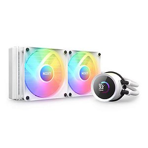 WaterCooler NZXT Kraken 240 RGB LCD Display 240mm White - RL-KR240-W1