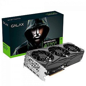 Placa de Video Galax GeForce RTX 4070 Ti ST (1-Click OC) 12GB GDDR6X 192 bit - 47IOM7MD6TTS - CAIXA DANIFICADA