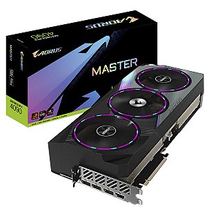 Placa de Video Gigabyte GeForce RTX 4090 Aorus Master 24GB GDDR6X 384 bit - GV-N4090AORUS M-24GD