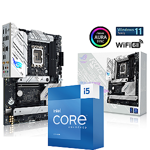 Kit Upgrade Intel Core I5 13600K + Placa Mãe ASUS ROG Strix B760-A Gaming Wi-Fi D4 DDR4 LGA 1700 ATX