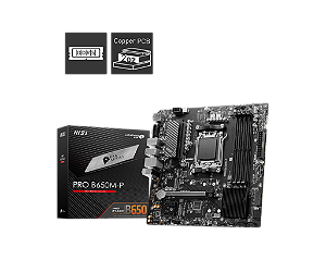 Placa Mãe MSI Pro B650M-P DDR5 AM5 mATX