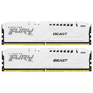 Memória Kingston Fury Beast 32GB 2x16GB DDR5 6000MHz CL40 White - KF560C40BWK2-32