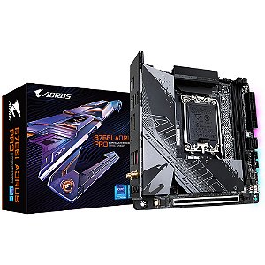 Placa Mãe Gigabyte B760I Aorus Pro LGA 1700 DDR5 Mini-ITX