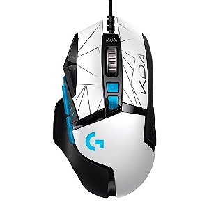 Mouse Gamer Logitech G502 Hero USB 25600 DPI 11 Botões Edição Oficial League of Legends KDA - 910-006096