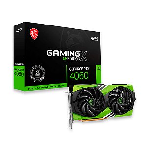 Placa de Video MSI GeForce RTX 4060 Gaming X NVEdition 8GB GDDR6 128bit - 912-V516-033