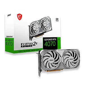 Gk Info Store Placa de Video MSI GeForce RTX 4070 Ventus 2X OC White 12GB GDDR6X 192 bit - 912-V513-403 image