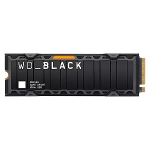 SSD 1TB WD Black SN850X Gaming Storage Heatsink M.2 2280 7300MBs/6300MBs - WDS100T2XHE