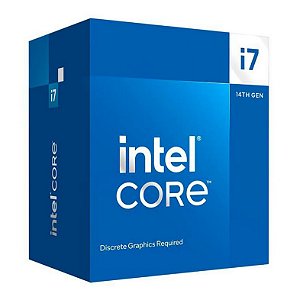 Processador Intel Core i7 14700F "Raptor Lake Refresh" 20-Core 3.4GHz c/Turbo 5.4GHz 33MB Cache LGA 1700 - BX8071514700F